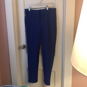 J Crew slim cropped dress pants - size 6 - royal blue